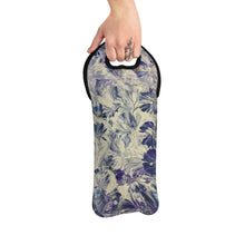 Load image into Gallery viewer, Purple Flowers - Wine Tote Bag
