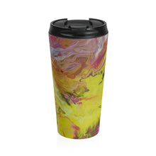 Load image into Gallery viewer, Blast of Yellow - Stainless Steel Travel Mug -Debby Olsen
