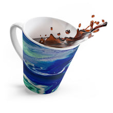 Load image into Gallery viewer, Blue Rings - Latte Mug- Debby Olsen
