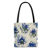 Load image into Gallery viewer, Blue Flower Small - AOP Tote Bag - Debby Olsen
