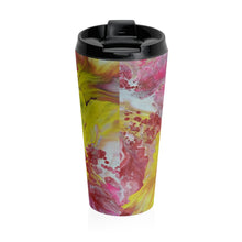 Load image into Gallery viewer, Blast of Yellow - Stainless Steel Travel Mug -Debby Olsen
