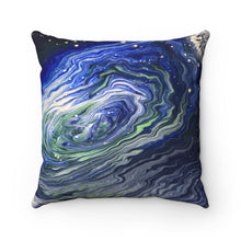 Load image into Gallery viewer, Solar Blues - Spun Polyester Square Pillow - Debby Olsen
