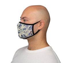 Load image into Gallery viewer, Purple Flowers - Fitted Polyester Face Mask - Debby Olsen
