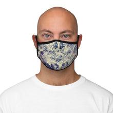Load image into Gallery viewer, Purple Flowers - Fitted Polyester Face Mask - Debby Olsen
