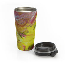 Load image into Gallery viewer, Blast of Yellow - Stainless Steel Travel Mug -Debby Olsen
