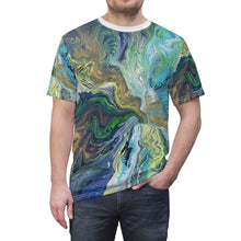 Load image into Gallery viewer, Green Descent - Unisex AOP Cut &amp; Sew Tee

