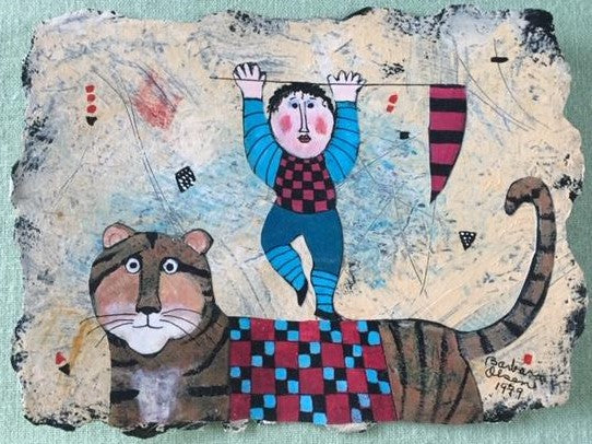 Boy and Tiger Collage - Barbara Olsen