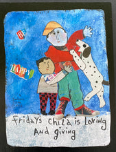 Load image into Gallery viewer, Friday Boy - Print On Wooden Tile 9&quot;x 7&quot; - Barbara Olsen
