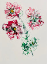 Load image into Gallery viewer, The Jasper Flower - Acrylic Pour - Debby Olsen
