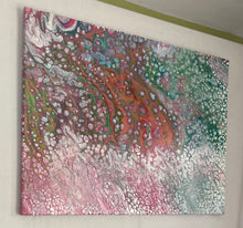Load image into Gallery viewer, Coral Falls - Acrylic Pour - Debby Olsen
