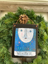 Load image into Gallery viewer, Winter Hanging Plaque - 8&quot;x 6&quot; - Barbara Olsen.
