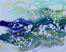 Load image into Gallery viewer, River Croc - Acrylic Pour - Debby Olsen
