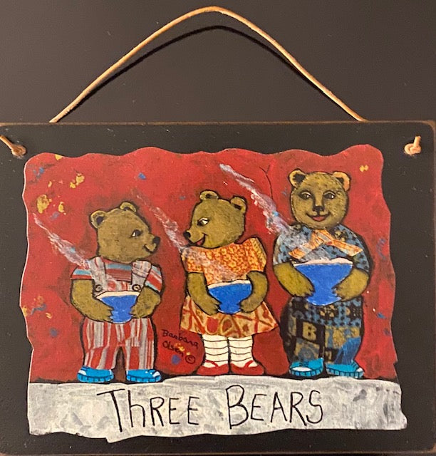 Three Bears - Hanging Plaque 6