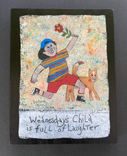Load image into Gallery viewer, Wednesday Boy - Print On Wooden Tile 9&quot;x 7&quot; - Barbara Olsen
