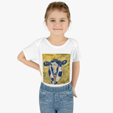 Load image into Gallery viewer, Bluebell the Cow - Infant Baby Rib Bodysuit - Debby Olsen
