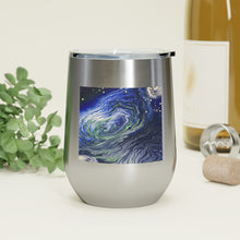 Load image into Gallery viewer, Solar Blues - 12oz Insulated Wine Tumbler - Debby Olsen
