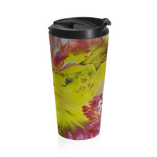 Load image into Gallery viewer, Blast of Yellow - Stainless Steel Travel Mug -Debby Olsen
