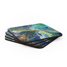 Load image into Gallery viewer, The Green Descent - Cork Back Coaster - Debby Olsen
