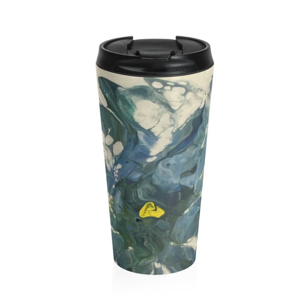 The Cabbage Patch Flower - Stainless Steel Travel Mug- Debby Olsen