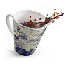 Load image into Gallery viewer, Purple Flowers - Latte Mug - Debby Olsen
