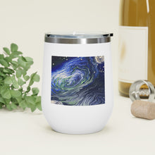 Load image into Gallery viewer, Solar Blues - 12oz Insulated Wine Tumbler - Debby Olsen
